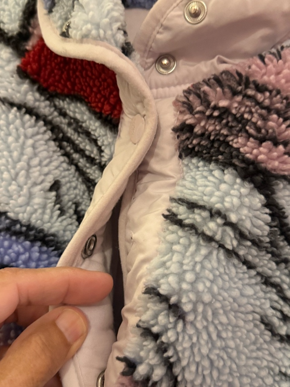 Free People FP Movement Small S hit the slopes fleece jacket mountain landscape - Picture 4 of 5